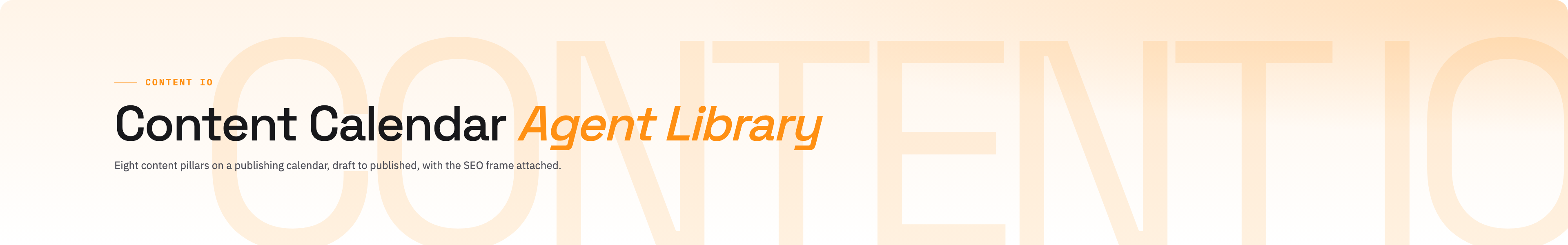 Content Calendar brand / light