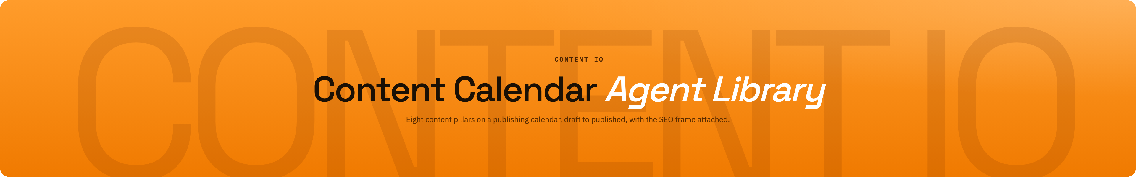 Content Calendar brand / centered