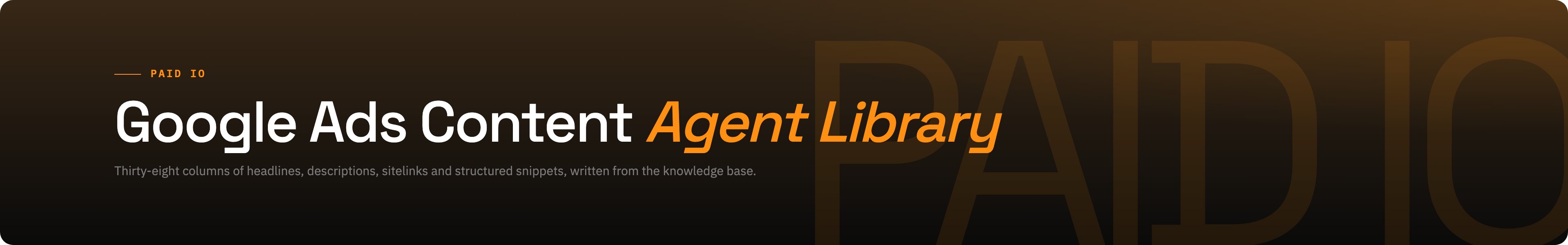 Google Ads Content brand / dark