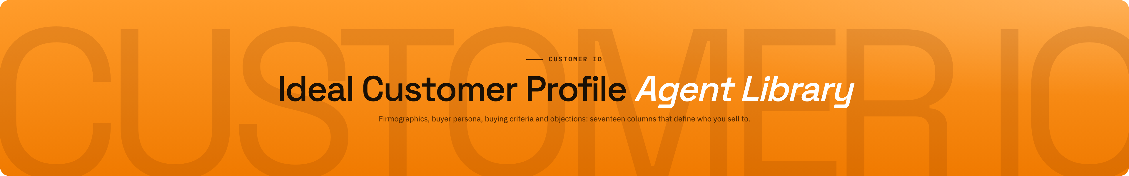 Ideal Customer Profile brand / centered