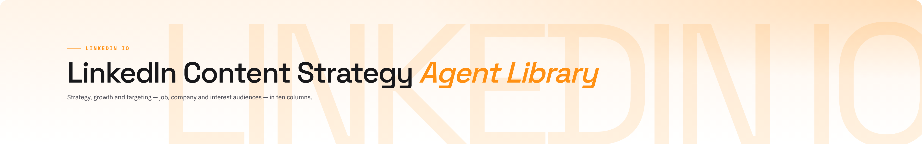 LinkedIn Content Strategy brand / light