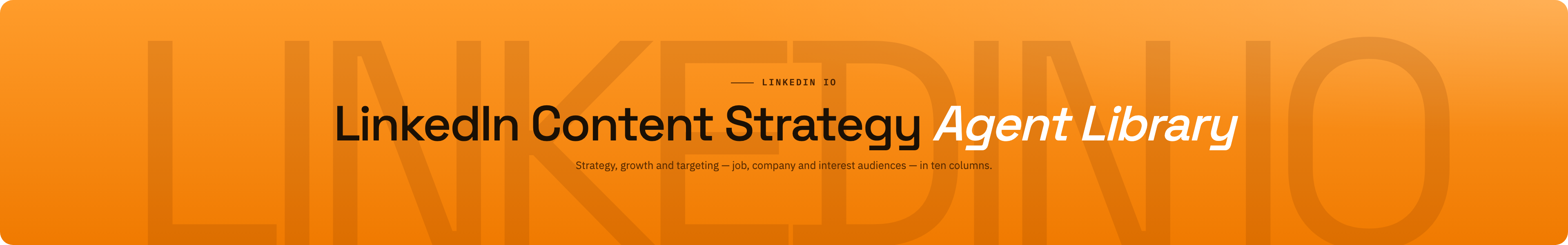 LinkedIn Content Strategy brand / centered