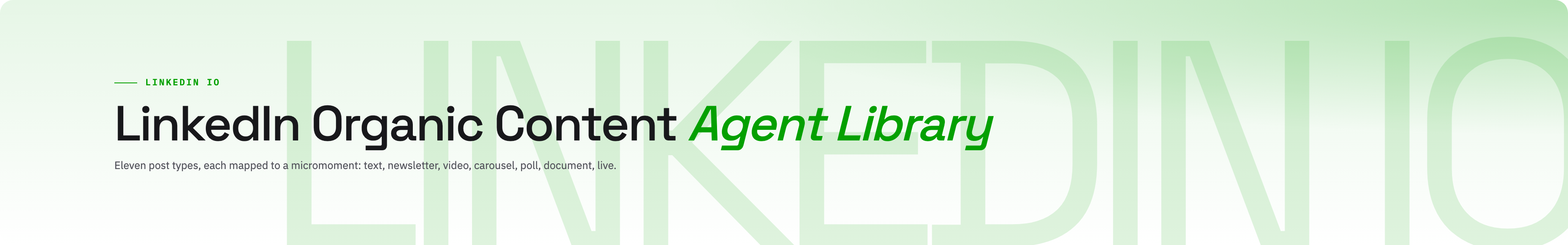 LinkedIn Organic Content colour / light
