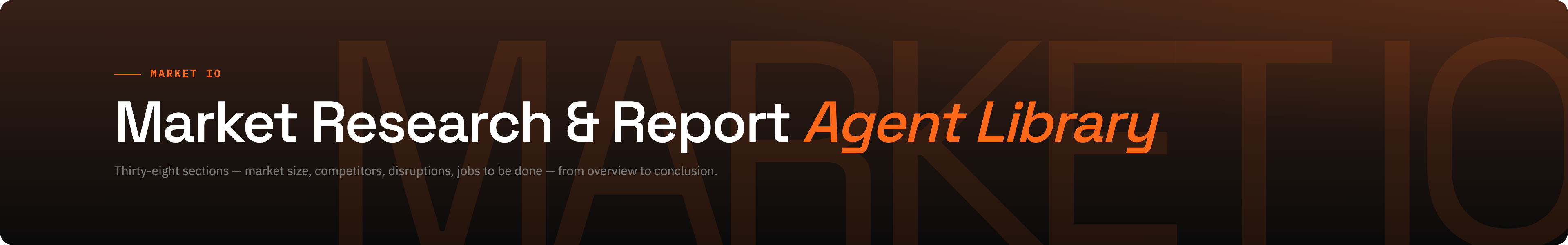 Market Research & Report colour / dark