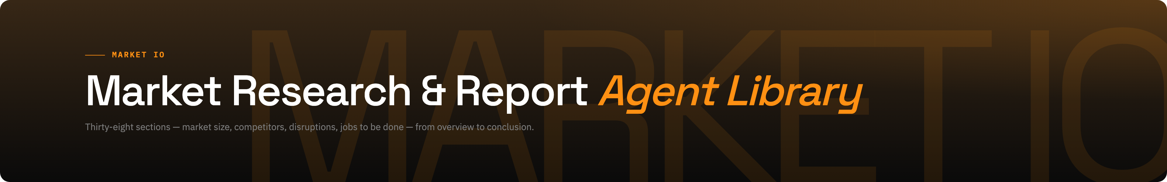 Market Research & Report brand / dark