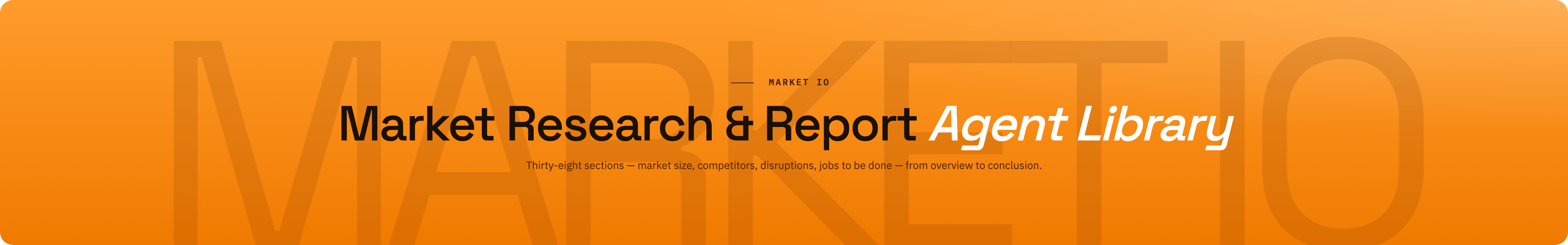 Market Research & Report brand / centered